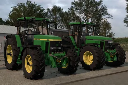 Трактор John Deere 7010 Series для Farming Simulator 25