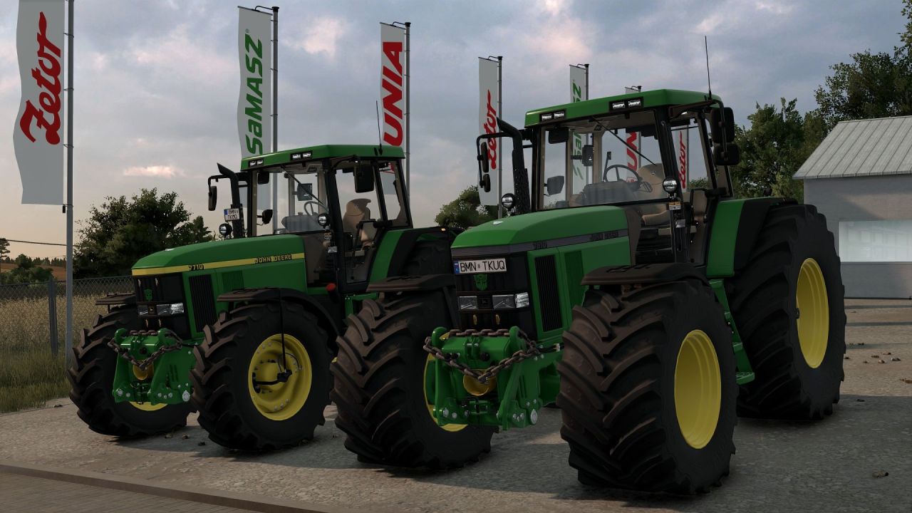 Трактор John Deere 7010 Series для Farming Simulator 25