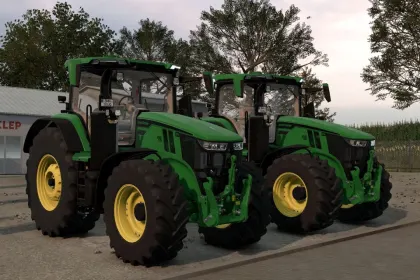 Трактор John Deere 7R 330 для Farming Simulator 25