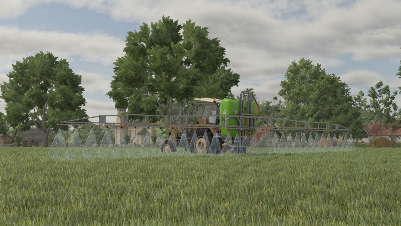 Effektiver Düngerstreuer TOLMET KLARA 1015 — Präzise Ausbringung auf 15 m in FS25