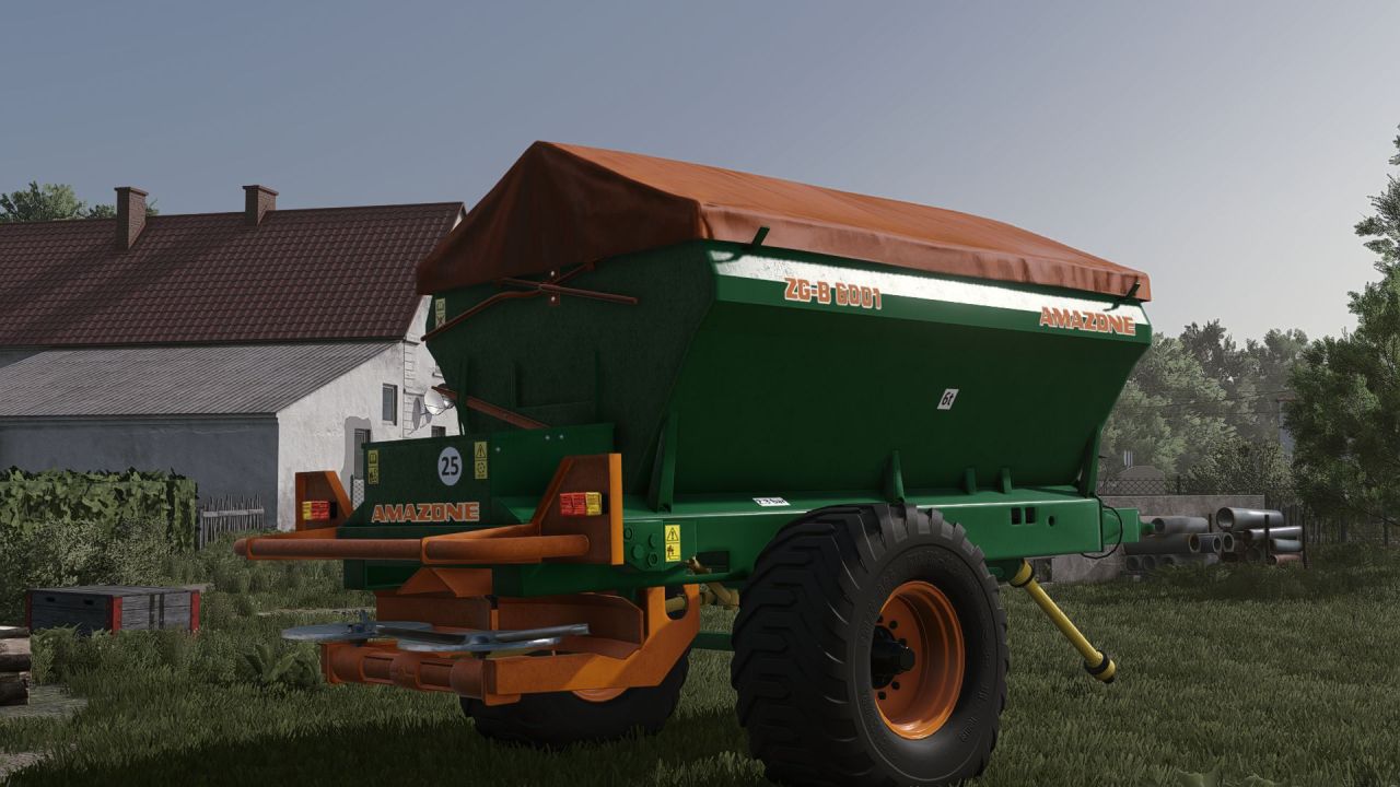 Розкидач добрив Amazone ZGB 6001 для Farming Simulator 25