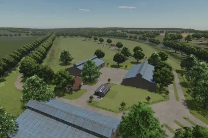 Реалістична 4x Карта Vyacheslavka з 220 Полями для Farming Simulator 25