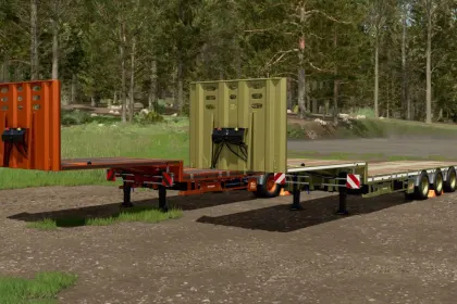 Ефективний Schwarzmüller Low Loader Conversion – Hirschfeld Edition для Важких Перевезень у FS25