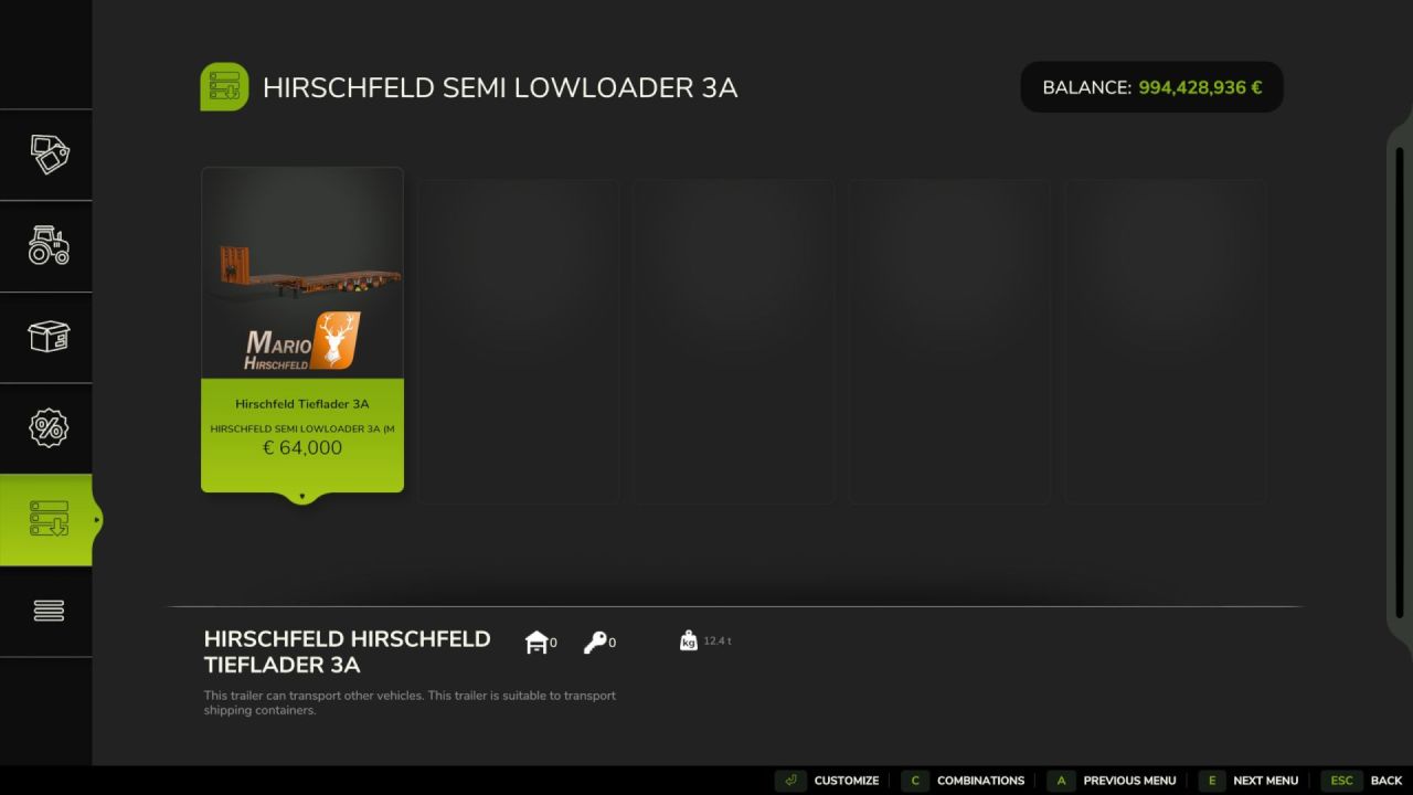 Efektywna konwersja Schwarzmüller Low Loader – edycja Hirschfeld do ciężkich transportów w FS25