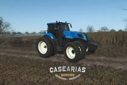 Leistungsstarker Traktor New Holland T8 US — Amerikanischer Riese für schwere Arbeiten in FS25 — 2
