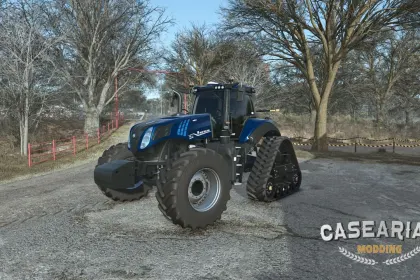 Leistungsstarker Traktor New Holland T8 US — Amerikanischer Riese für schwere Arbeiten in FS25 — 4