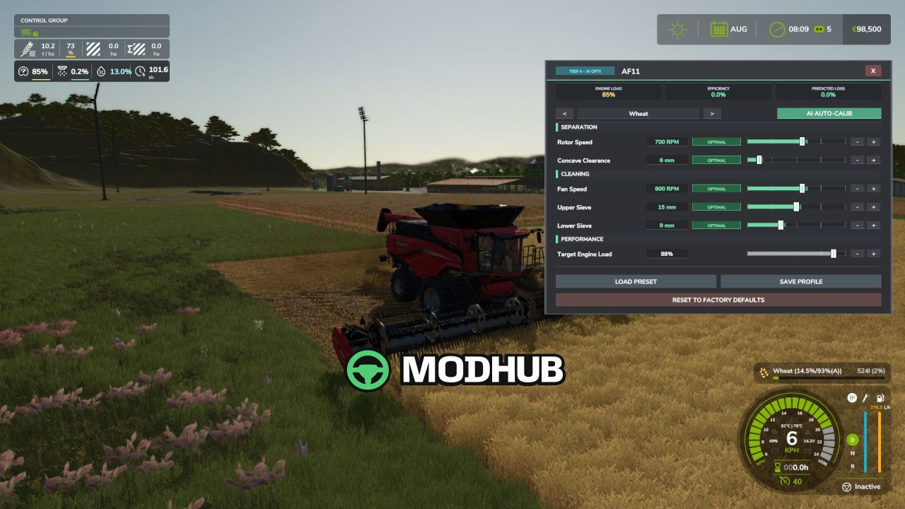 Скрипт Realistic Harvesting V1.5.3 для FS25