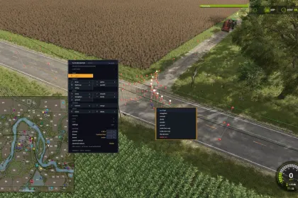 Редактор панорамного огляду AutoDrive для Farming Simulator 25