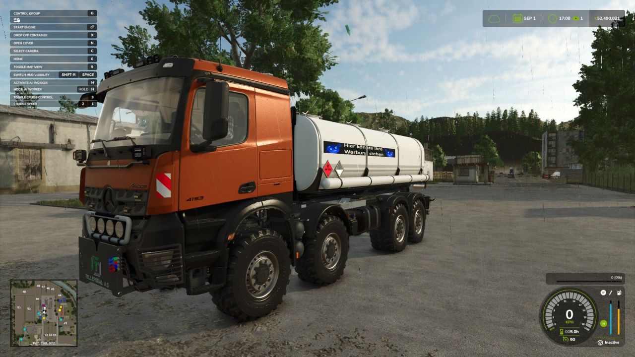 Цистерна для рідин HKL Tank Euro Style для Farming Simulator 25
