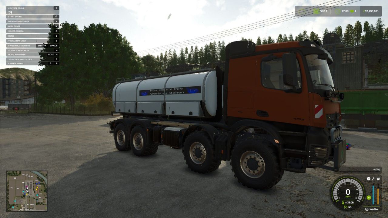 Цистерна для рідин HKL Tank Euro Style для Farming Simulator 25