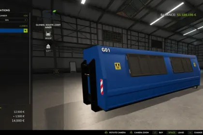 Контейнер SJ Group Closed Waste HKL для Farming Simulator 25