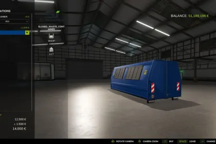 Контейнер SJ Group Closed Waste HKL для Farming Simulator 25 — 3