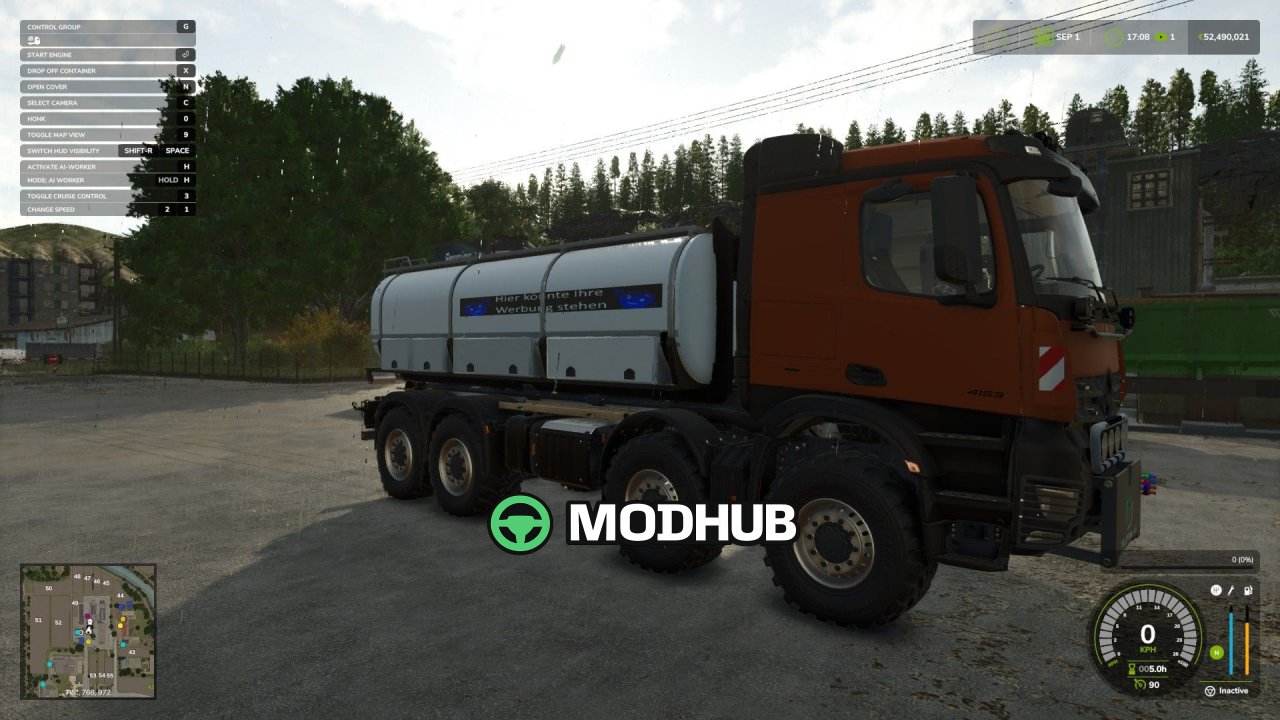 Ємність-заправник HKL Tank Euro Style V1.0 для FS25