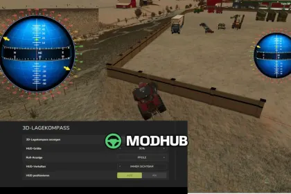 3D Attitude Compass V1.0.3.7 для FS25