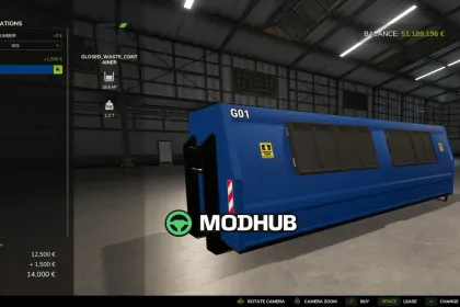 Контейнер для відходів SJ Group Closed Waste HKL V1.0 для FS25