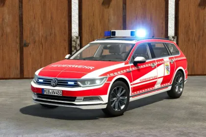 Стильний Volkswagen Passat B8 2015 — Швидке Авто для FS25 з GPS та Сигналами — 4