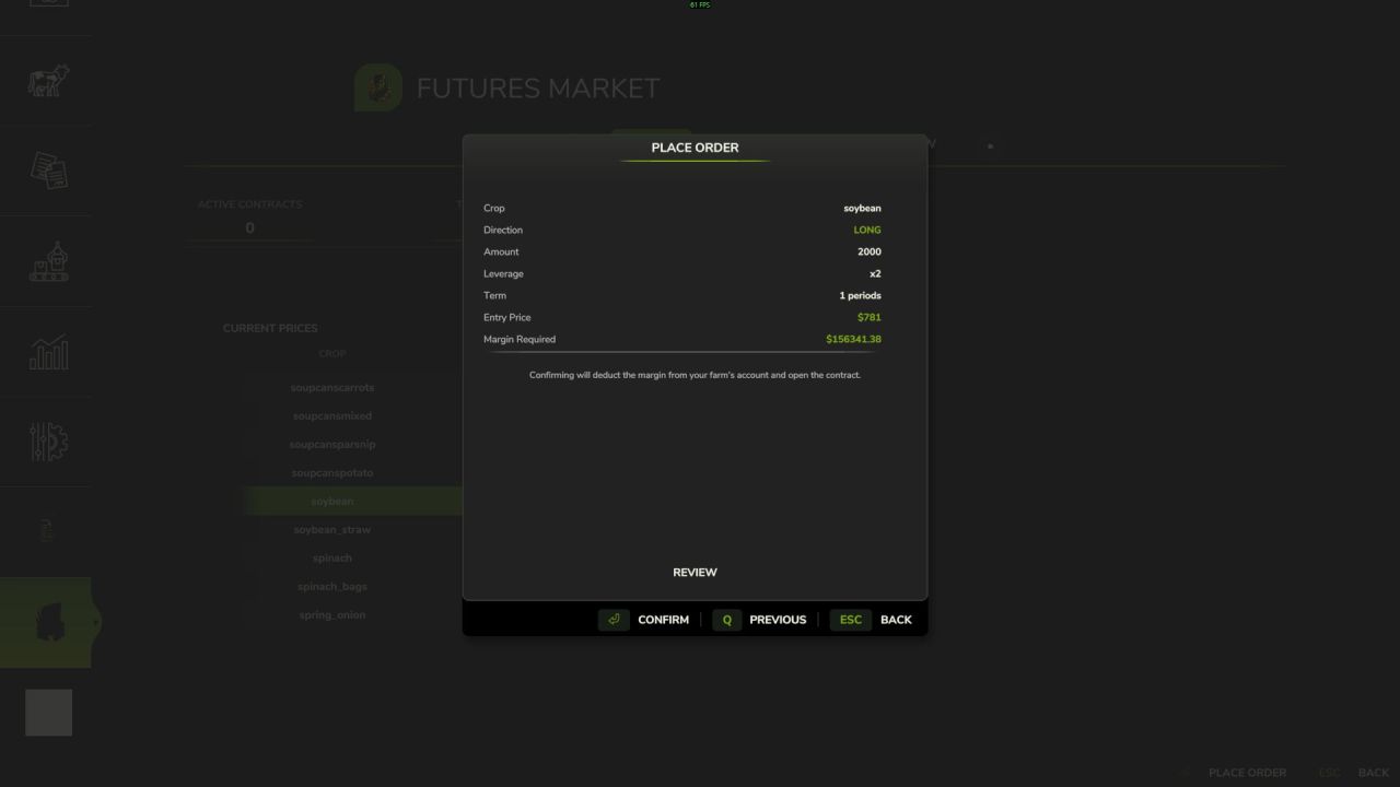 Фінансова система Futures Market для Farming Simulator 25