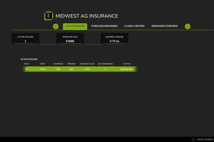 Midwest Ag Insurance «Crop Insurance» для Farming Simulator 25 — 2