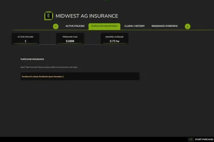 Midwest Ag Insurance «Crop Insurance» для Farming Simulator 25 — 5