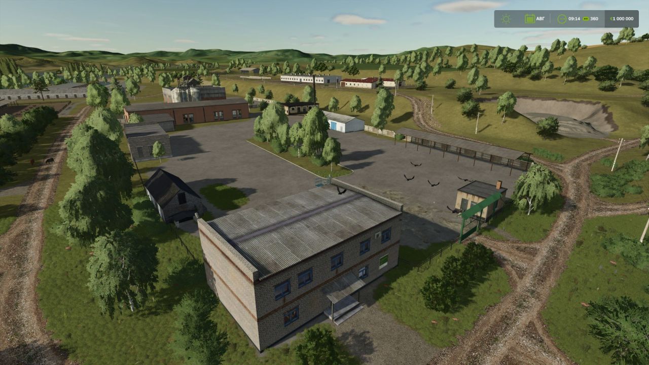 New Map Dubrovka for Farming Simulator 25 — 38 Uneven Fields and Production - Screenshots