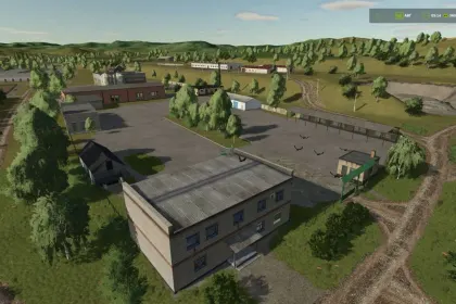 New Map Dubrovka for Farming Simulator 25 — 38 Uneven Fields and Production — 2