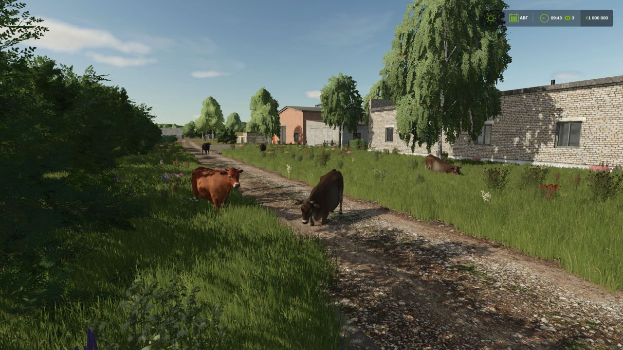 New Map Dubrovka for Farming Simulator 25 — 38 Uneven Fields and Production - Screenshots