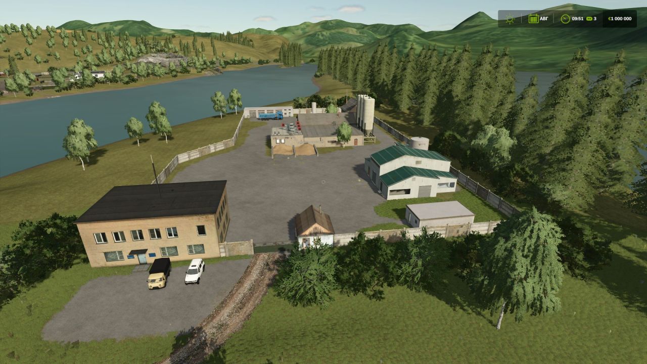 New Map Dubrovka for Farming Simulator 25 — 38 Uneven Fields and Production - Screenshots