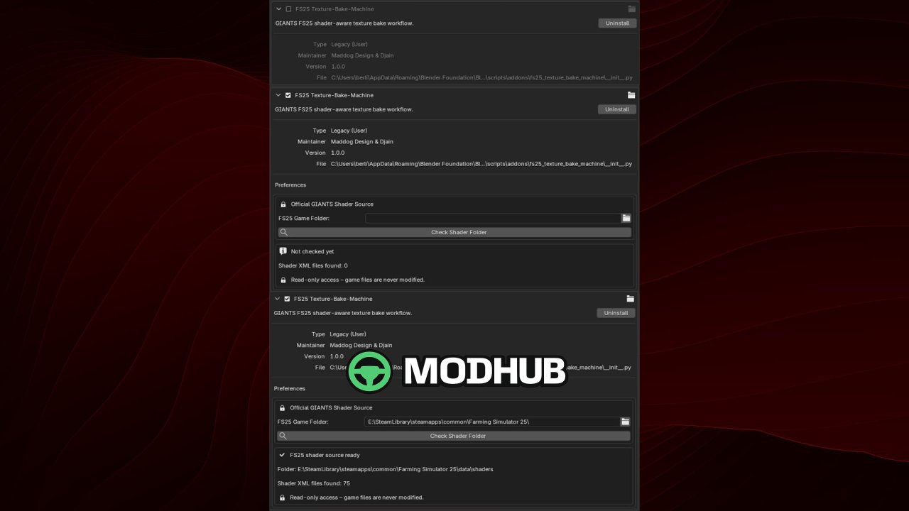 Додаток Blender Texture-Bake-Machine V1.0.0.2 для FS25