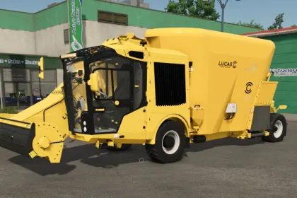 Effizienter Selbstfahrender Futtermischer Lucas Autospire — Französische Qualität für FS25