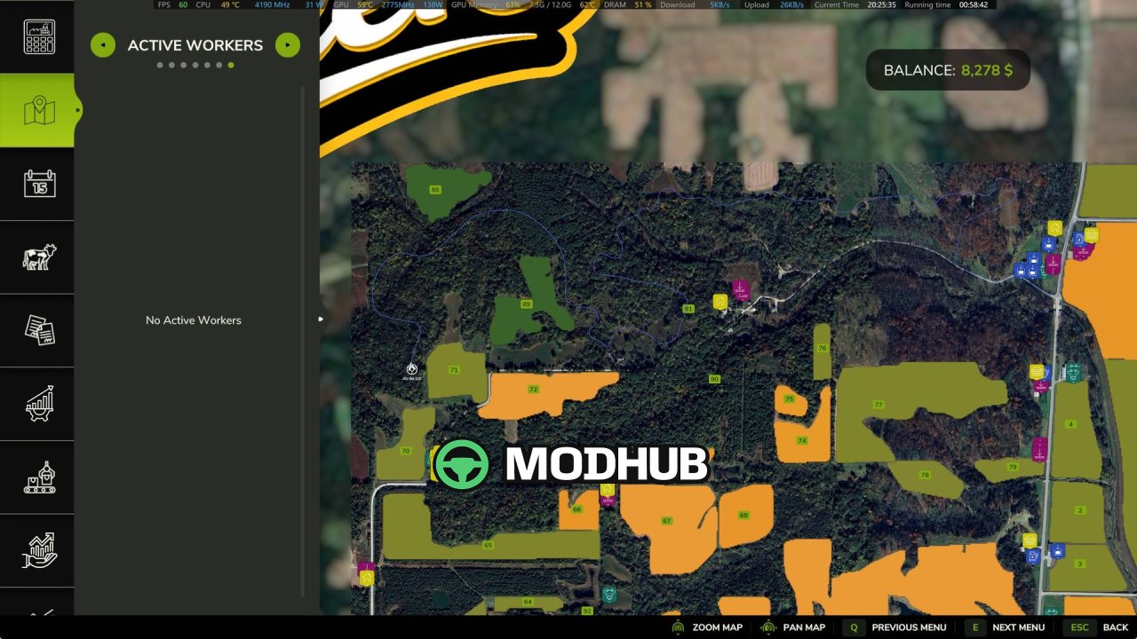 AutoDrive Hawkeye Creek V1.0 для FS25