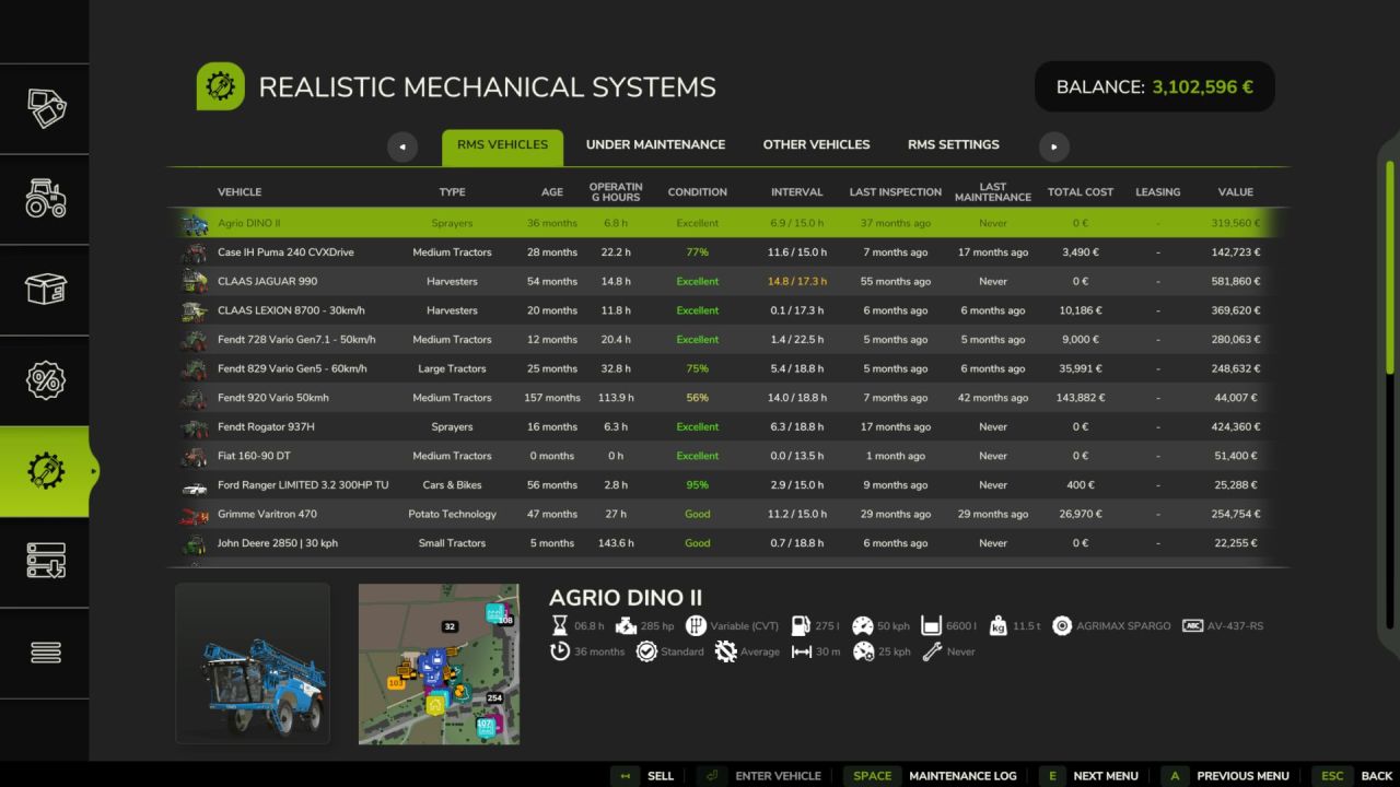 Система Realistic Mechanical Systems для Farming Simulator 25