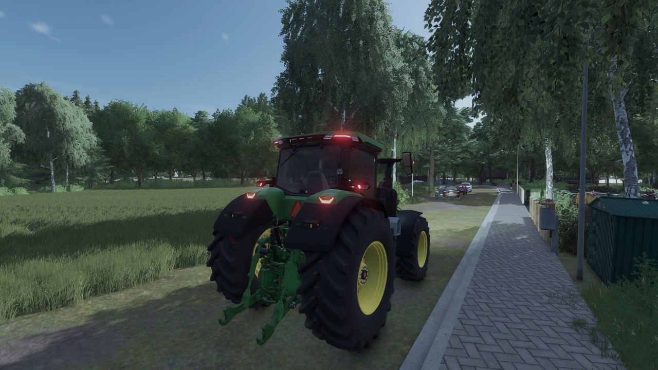 Potężny Traktor John Deere 8R 280-410 Edit z Ksenonowym Światłem do FS25