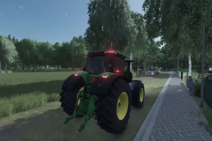 Potężny Traktor John Deere 8R 280-410 Edit z Ksenonowym Światłem do FS25 — 3