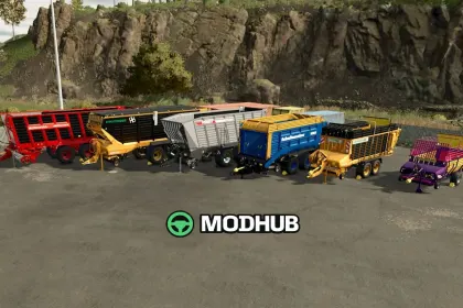 Пак причепів Loader Wagons Pack V1.0.0.1 для FS25