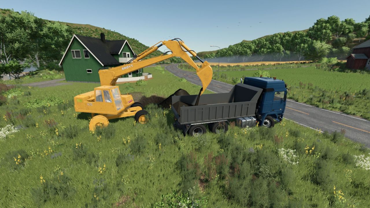 Гідравлічний екскаватор Brøyt X20 для Farming Simulator 25