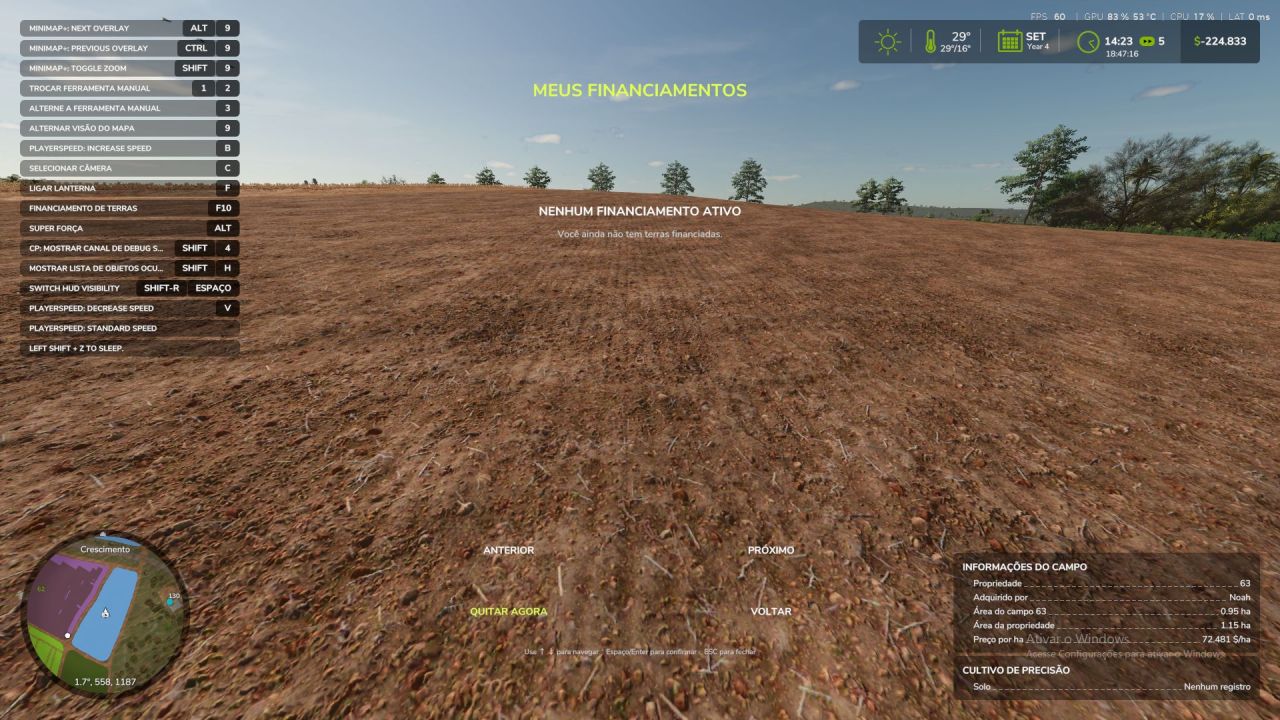 Land financing for Farming Simulator 25