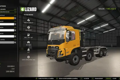 Вантажівка Volvo FMX 8x6 для Farming Simulator 25 — 3