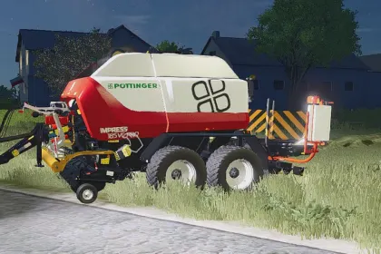 Прес-підбирач Pöttinger IMPRESS 185 VC Pro для Farming Simulator 25