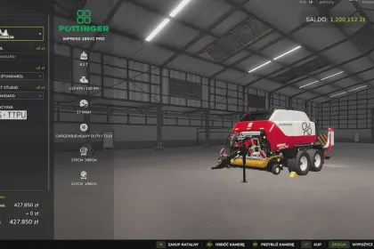 Прес-підбирач Pöttinger IMPRESS 185 VC Pro для Farming Simulator 25 — 3