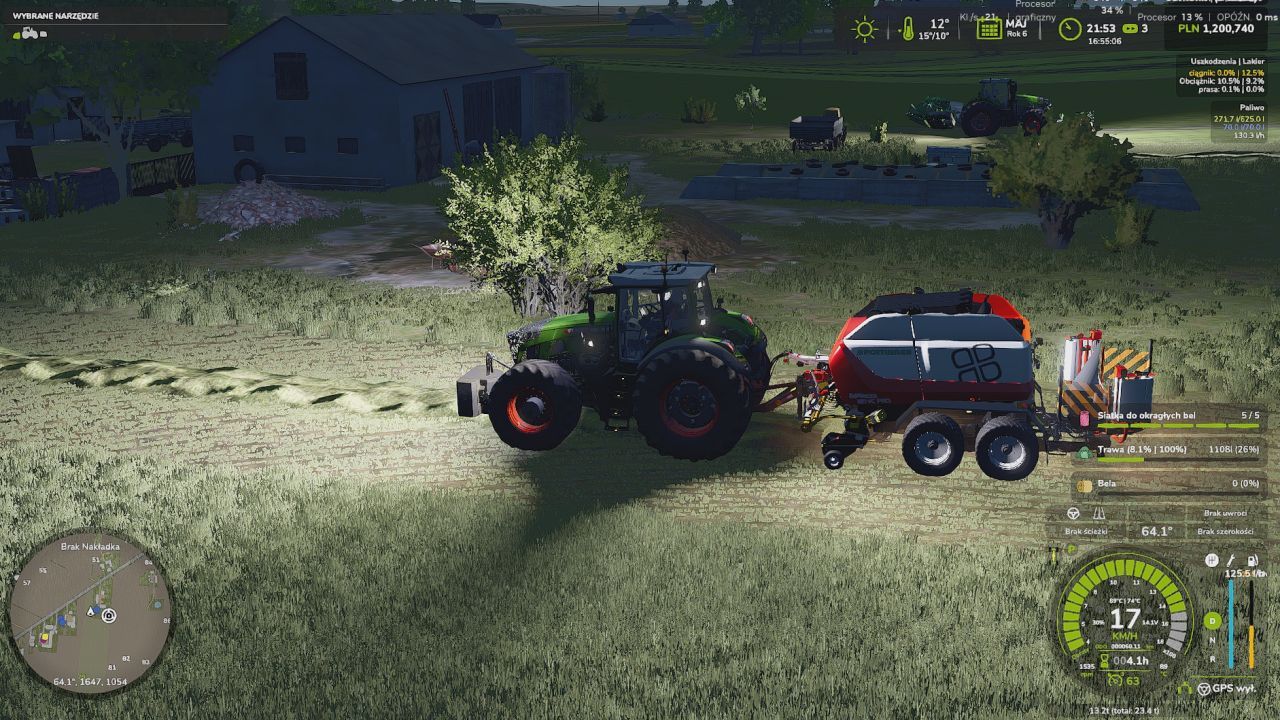 Прес-підбирач Pöttinger IMPRESS 185 VC Pro для Farming Simulator 25