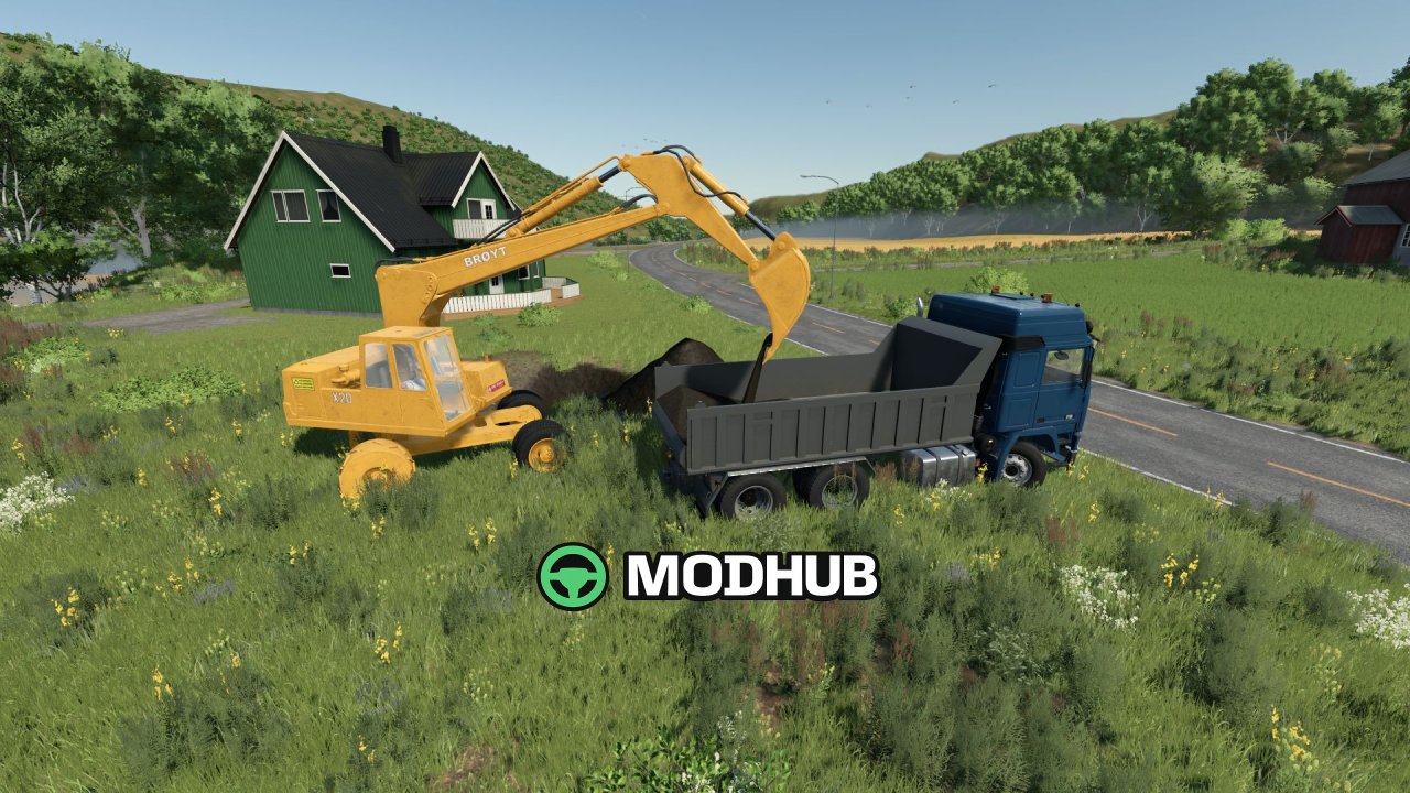 Екскаватор Broyt X20 V1.0 для FS25