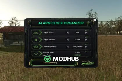 Скрипт Farmer’s Alarm Organizer V1.0 для FS25