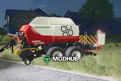 Прес-підбирач Pöttinger IMPRESS 185 VC Pro V1.0 для FS25