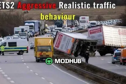 Agressive Realistic Trafic Behavior v1.61 for ETS2