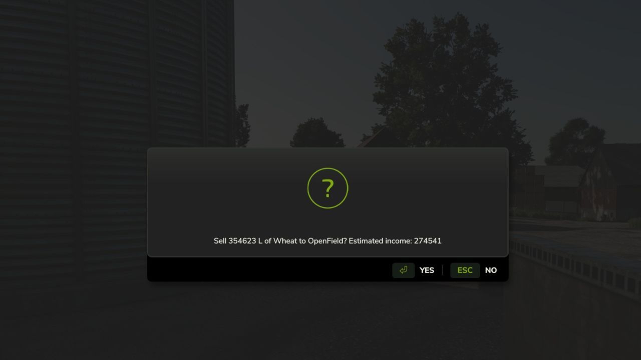 Продаж зерносховища Direct Silo Sell для Farming Simulator 25
