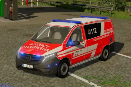 Автомобіль Mercedes Vito NEF Stuttgart для Farming Simulator 22