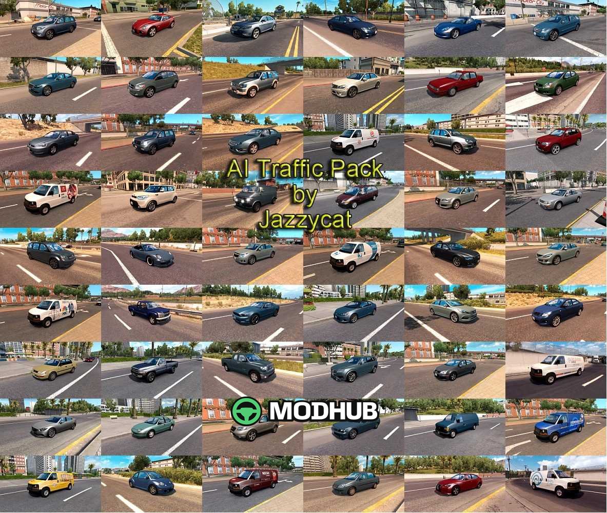 Пак AI Traffic by Jazzycat v16.6.9 для ATS