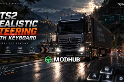 Realistic Steering with Keyboard V4.0.22 for ETS2