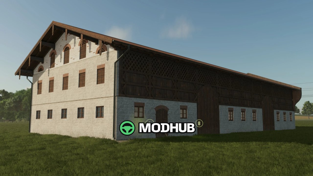 Сарай Bavarian Barn v1.0 для FS25