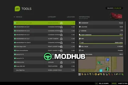 Мод на Інтерфейс/утиліти Advanced Farm Manager v1.0.0.0 для Фермер Симулятор 25